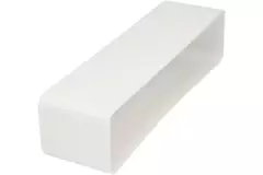 Plastic female coupler rectangular 220x55 mm - KSF25