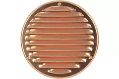 Metal ventilation grille round Ø160 mm copper - MR160Cu