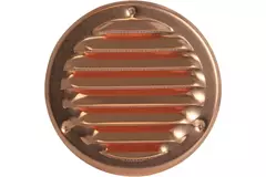Metal ventilation grille round 100 mm copper - MR100Cu
