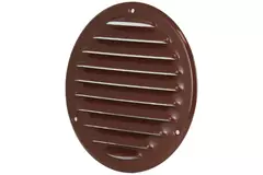 Metal ventilation grille round Ø125 mm brown - MR125B - RAL8016