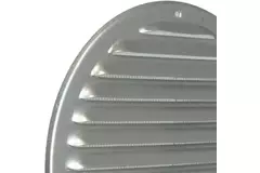 Metal ventilation grille round Ø 200mm zinc - MR200ZN