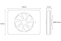Vent-Axia Lo-Carbon iQ bathroom extractor fan Fresh Intellivent Ø100 - 125 mm