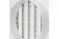 Wall grille adjustable 190x190 diameter: 125 white  - ND12R