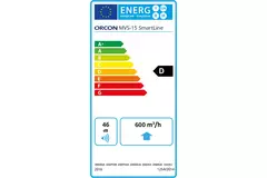 Orcon MVS-15RH 550 m³/h + humidity sensor - grounded plug