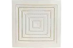 Ceiling diffuser square 190x190 diameter: 125 white - ND12G
