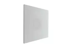Perforated 600 x 600 ceiling diffuser for extraction - non-insulated plenum box with 125 mm side connection - mixed colour RAL 9010