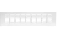 Skirting diffuser aluminium - white L=400mm x H=100mm -RA1040