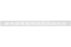 Skirting diffuser aluminium - white L=500mm x H=40mm -RA450