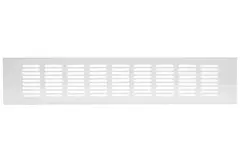Skirting diffuser aluminium - white L=400mm x H=80mm -RA840