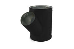 T-piece Ø 80mm with spigot Ø 80mm for spiral duct (45°) - bespoke RAL9005