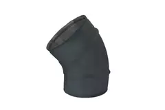 Round spiral bend 45° Ø 125mm for spiral duct - bespoke RAL7016