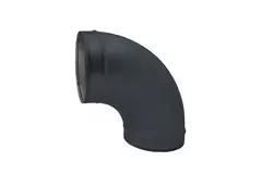 Round spiral bend 90° Ø 125mm for spiral duct - bespoke RAL7016