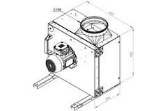Box fan flue gas F400 - MPS 225 D2 F4 30