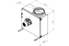 Box fan flue gas F400 - MPS 450 D4 F4 30