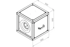 Box fan motor outside airflow - MPC 250 EC T30