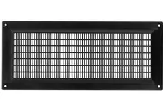 Ventilation grille plastic rectangular 130x300 black - VR1330M