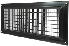Ventilation grille plastic rectangular 130x300 black - VR1330M