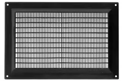 Ventilation grille plastic rectangular 250x170 black - VR2517M