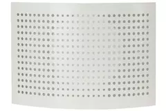 Ventilation supply valve Ø 100mm with perforated cap for wall mounting WHITE - DTQA100