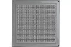 Ventilation grille square with grill 250x250 grey