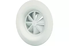 Swirl diffuser 160 mm diameter with screw fixing - diffusion collar - mixed colour RAL 9010