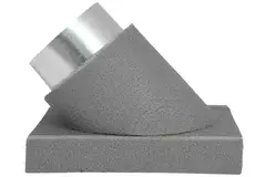 Thermoduct 90º branche piece 80 mm