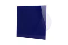 Air Roxy bathroom extractor fan with connection diameter 125 mm with pull cord and power plug - front panel in blue plastic