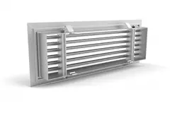 Bar grille for floor mounting with clamping springs - 200x50 mm
