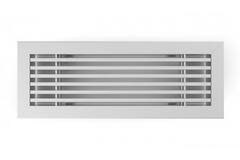 Bar grille for floor mounting with clamping springs - 400x100 mm