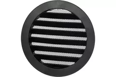 Outside air ventilation grilles aluminium - Ø 100mm- Black