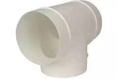 Round plastic T-piece diameter: 125mm AT125