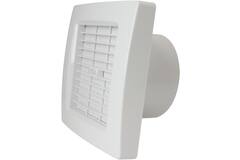 Bathroom extractor fan Ø 100 mm white with timer and humidity sensor - luxury X100ZHT