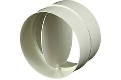 Round plastic back draught shutter diameter: 150mm AV150