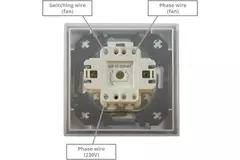 Europlast decentralised MVHR unit 125 mm with switch