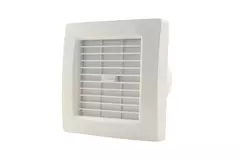 Bathroom extractor fan Ø 120 mm white with automatic shut-off valve - luxury X120Z
