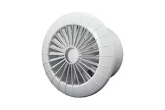 Bathroom extractor fan round white - humidity sensor and timer - Ø 120 mm - aRid 120 BB HS