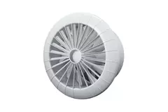 Bathroom extractor fan round white with timer - Ø 150 mm - aRid 150 BB TS