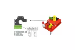 Fire damper rectangular manual operation - E-FD25 100x550 R