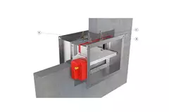 Fire damper rectangular manual operation - E-FD25 100x550 R