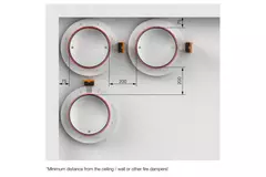 Fire damper round compact 100 mm servo motor 230V - E-FDC DD M230 D100