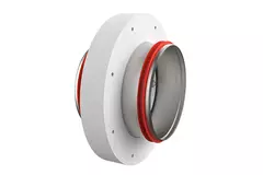 Fire damper round compact 100 mm servo motor 230V - E-FDC DD M230 D100