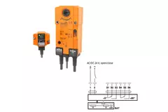 Fire damper servo motor 230V, 4 Nm, open/close - E-BFL230 T