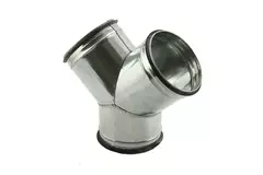 Y-piece 45° Ø 100mm - 100mm for spiral duct