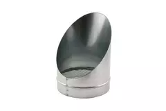 Pipe grille 45° with mesh diameter: 100mm
