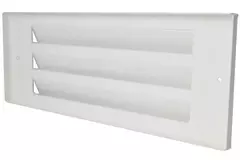 Outside wall grille surface-mounted 300mm x 100mm WHITE