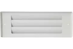 Outside wall grille surface-mounted 300mm x 100mm WHITE
