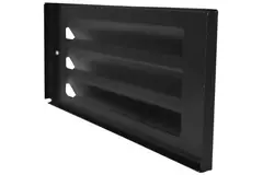 External wall grille surface mounted 300mm x 100mm BLACK