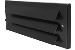 External wall grille surface mounted 300mm x 100mm BLACK