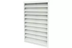 External wall grille 200 x 300 aluminium with fixed vanes - mixed colour RAL 9010