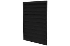 External wall grille 300 x 500 in steel, with fixed vanes - mixed colour RAL 9005